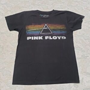 Liquid Blue Shirt Mens Small Black Pink Floyd Short Sleeve